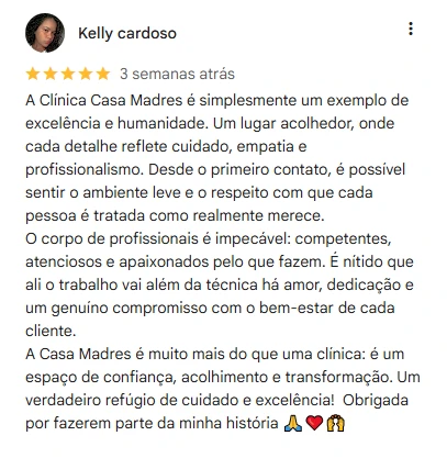 Avaliação de cliente no Google - 1