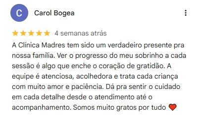Avaliação de cliente no Google - 2