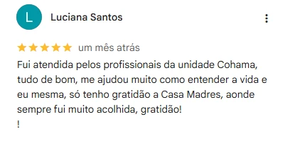Avaliação de cliente no Google - 5